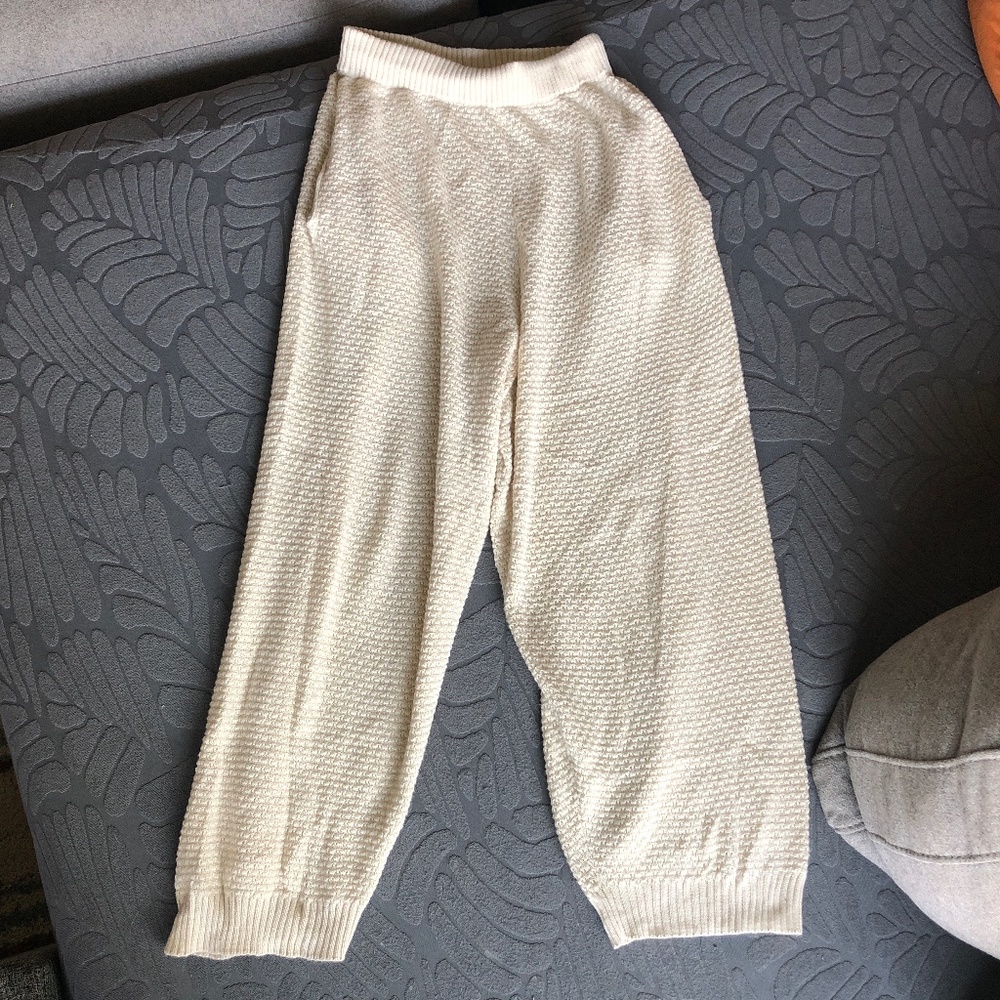 Wol Hide Cotton Tan Easy Care Pants Size Small Jogger Pant Comfy